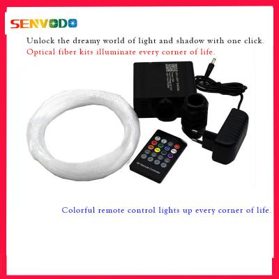 Fiber optic light with fiber optic cable kit